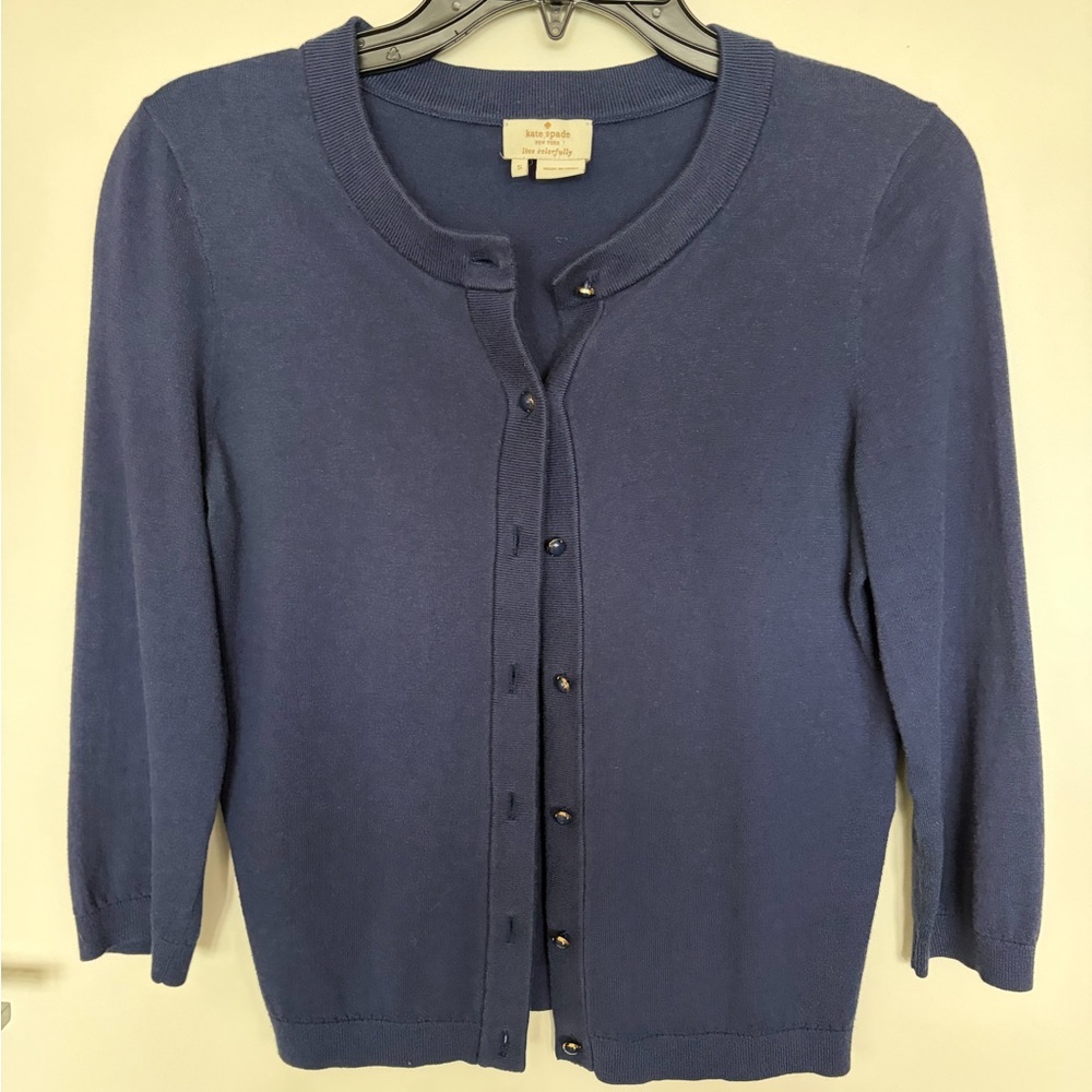 Kate Spade  Blue Women's Cardigan Size S